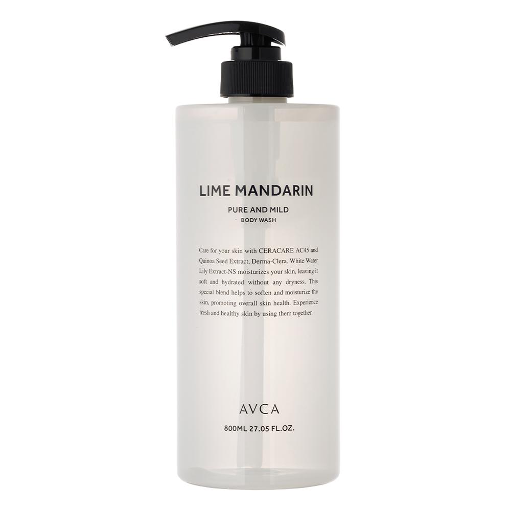 Abka Pure & Mild Body Wash Лайм и Мандарин, 800 мл, 1 шт.