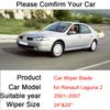 Щетки стеклоочистителя автомобиля дворники для Renault Laguna 2 2001 ~ 2007 X74 переднее ветровое стекло автомобильные аксессуары наклейки 2002 2003