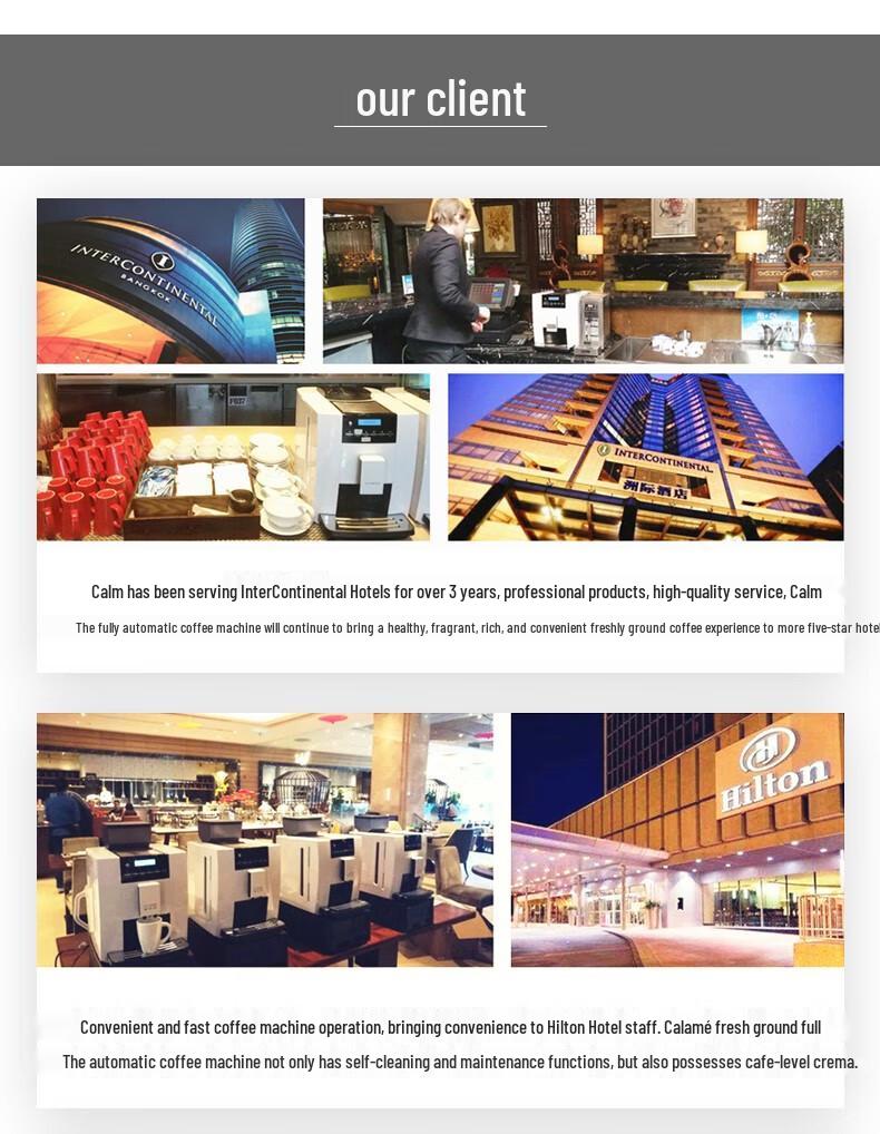 KALERM 1602PO Coffee Machine: Freshly Ground Commercial Model for All Seasons Hotel and Suzhou Offices