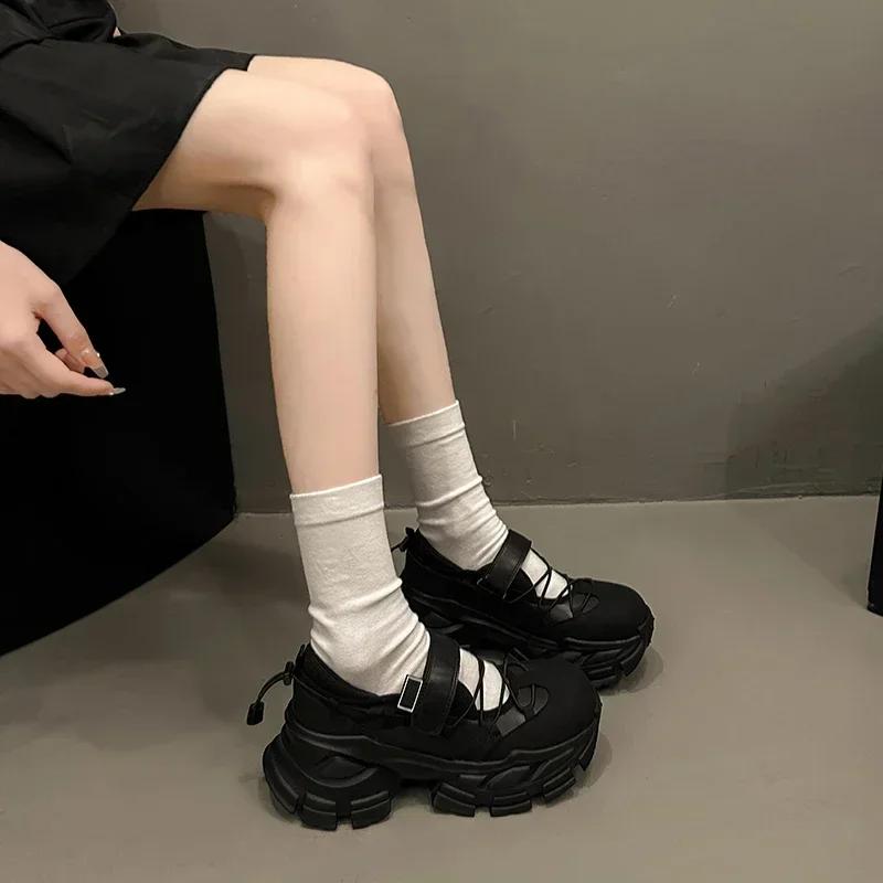 2024 Высококачественная модная обувь с толстой подошвой, полностью удобная, нескользящая, дышащая, спортивная, повседневная, износостойкая женская обувь