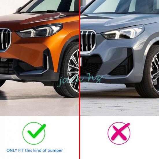For BMW X1 iX1 -2025 Carbon Fiber Front Bumper Fog Light Trims Accessories