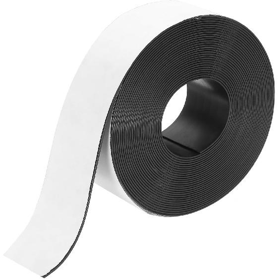 MECCANIXITY Магнитная лента 16,4 фута x 3/8" Ширина x 1/16" Толщина Магнитная лента Наклейки Самоклеящиеся для Белых досок Холодильника и DIY