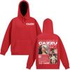 Singer Cazzu Tour 2025 Double-sided Print Hoodies Men's Women Hip-hop Sweatshirt Long-sleeved Casual  Thick Aesthetic Sportswear