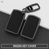 New Zinc Alloy Leather Car Key Case Cover Holder Protector Shell For Mazda 3 Axela Bp Cx-30 Dm G20 Mx-5 Mx30 X5 X9 Cx60 Cx90