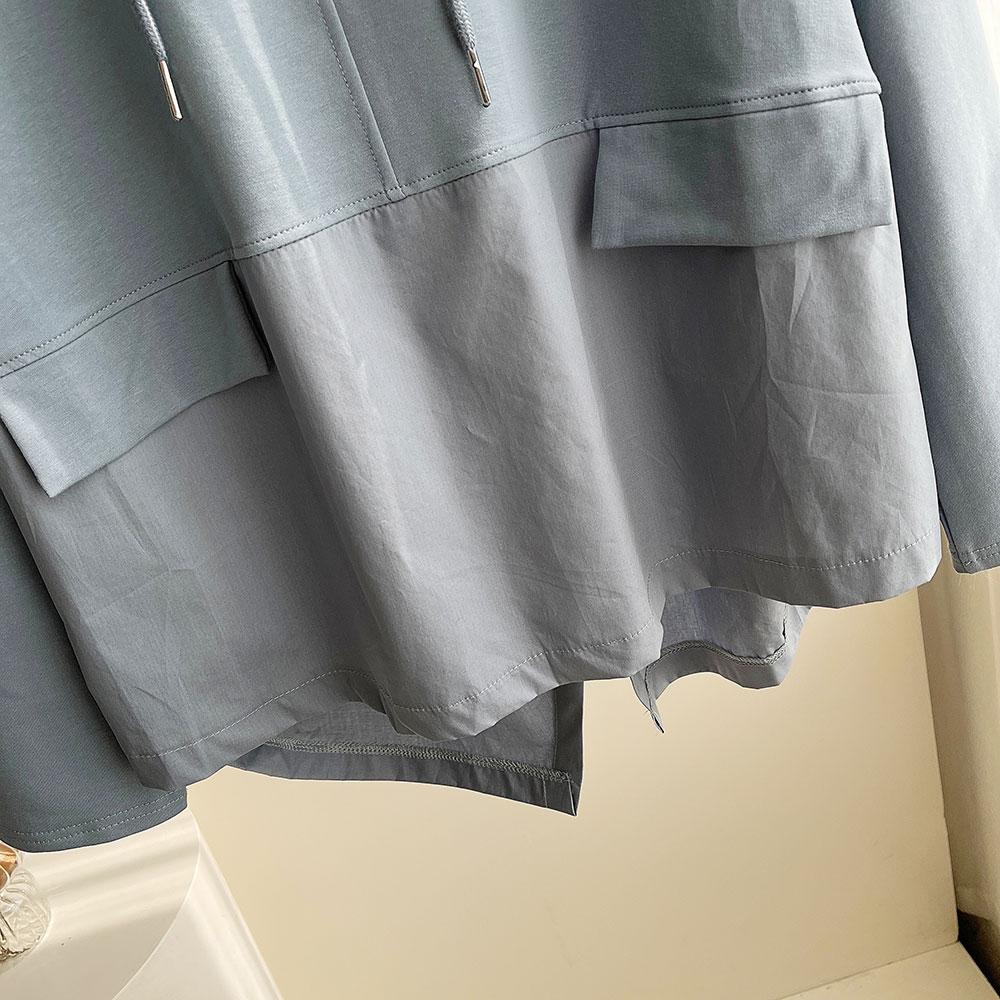 DIMANAF 2022, осенние толстовки, пуловеры, лоскутные топы, женские свободные повседневные синие, фиолетовые однотонные хлопковые топы оверсайз