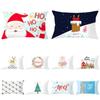 Cartoon Print Series Christmas Peach Skin Waist Pillowcase Nordic Rectangular Sofa Cushion Cover Throw Pillow Cover