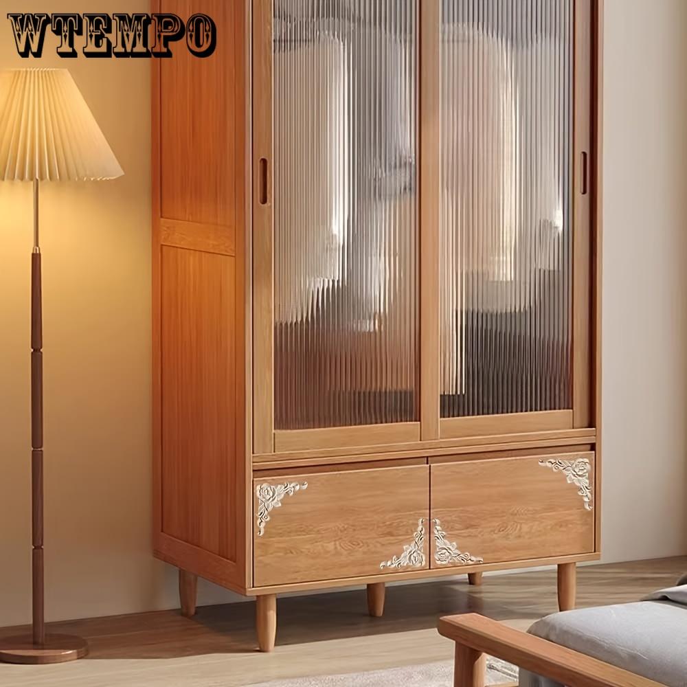 20 шт. незаконченных аппликаций с резьбой по дереву в виде роз, декоративные квадратные угловые элементы, 3,15" X 3,15", для самостоятельного изготовления мебели, гардероба и украшения шкафа