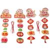 Cartoon Lucky Hanging Pendant Chinese Style Festival Banner Hanging  Spring Festival