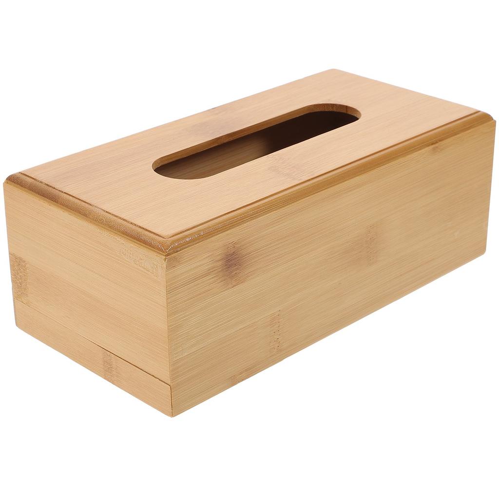 Solid Wood Tissue Box Shallow Color Storage Container Bathroom Office El Dormitory Paper Napkin Ganizer