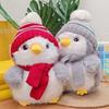 Scarf Penguin Hat Design Animal Playful Toy Couple Plush Toys Decoration Room