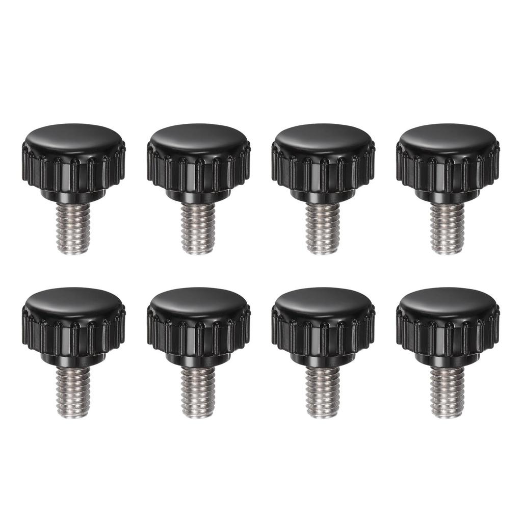 uxcell 8pcs Nylon Clamp Knobs M6 x 10mm Metric 304 Stainless Steel Female Thread