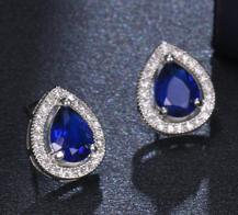 Emmaya Fashion jewelry Waterdrop Shape Earring Three Claws With Shiny Zirconia For Women Elegant Decoration Fascinating Gift