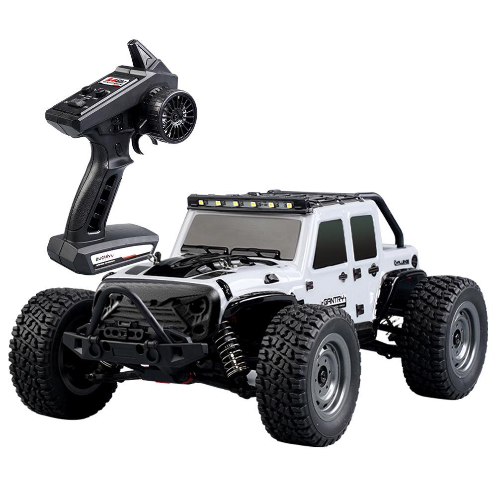 2.4G Remote Control High-Speed Off-Road Pickup Truck with Lights, Speed Up To 38KM/H, Stepless Speed Change Model Car.