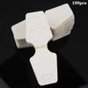 100Pcs/Lot Necklace Card Pendant Diy Handmade Folding For Hair Clip Bracelet Jewelry Display Self-Adhesive Paper Hang Tags Card