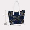 Elegant Dragonfly Print Tote Bag Portable Stylish Casual Daily Shoulder Bag