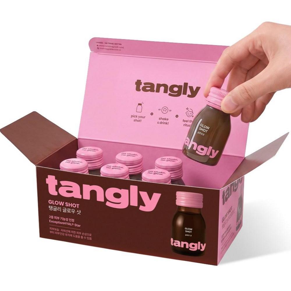 Ничего Лучше Tangle Glow Shot: Глубокое сияние изнутри, Высококонцентрированная гиалуроновая кислота, 1 коробка (7 применений) Ингредиенты: может быть