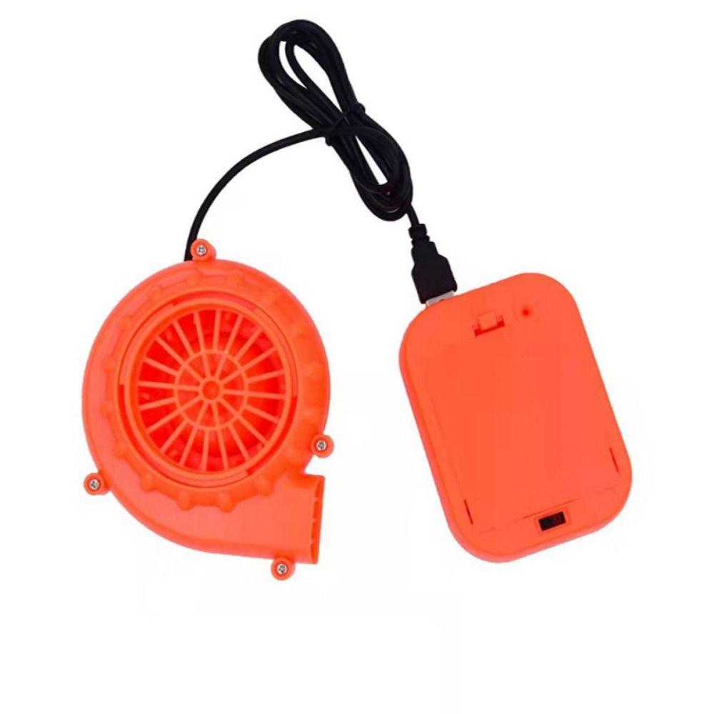 USB Interface Electric Mini Air Blower with Battery Case Cooler Fan Air Pump  Inflatable Toy