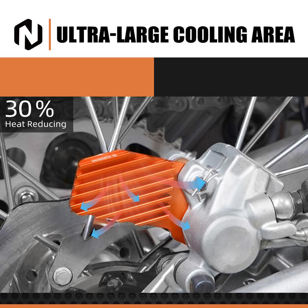 NICECNC For 2023 2022 2021 KTM EXC 300 EXCF 350 SX 125 SXF 450 Husqvarna TE300 GasGas EC300 Rear Brake Heat Sink Caliper Cooler