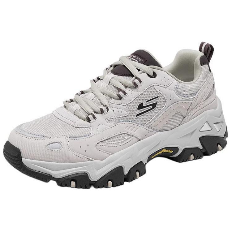 Skechers DLites Hiker Удобные Мягкие Низкие Папины Кроссовки Мужские Кроссовки Серые 237423-GYMT