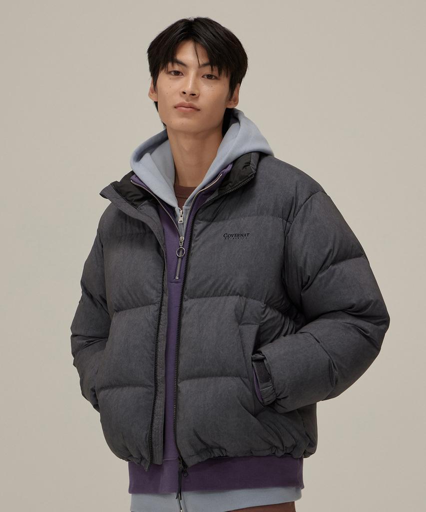 Covernat Rds Civic Origin Vintage Short Puffer Charcoal
