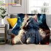 3D персидский кот, милый ситцевый кот, мягкие одеяла из мультфильма «Рэгдолл», сохраняющие тепло пледы для пикника, кровати, дивана, дома, спальни, подарка ребенку