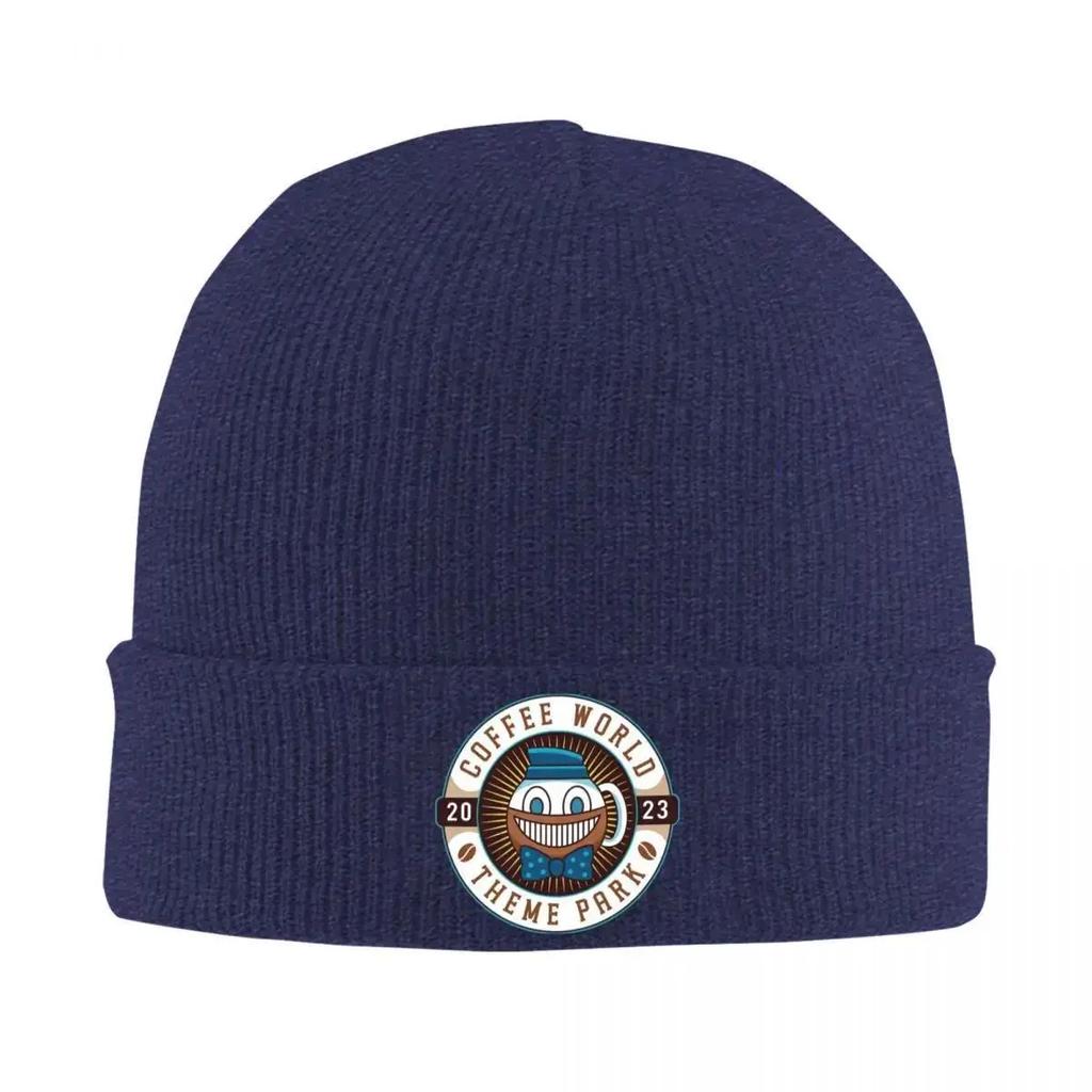 New Watery Coffee World Emblem Alan Wake Knitted Caps For Women Unisex Beanie Winter Hat Game Anime Warm Melon Cap