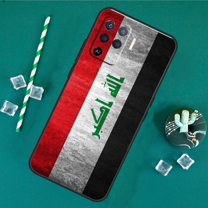 Iraq Flag Case For Oppo A40 A60 A80 A16 A76 A96 A18 A38 A58 A78 A98 A91 A15 A17 A74 A94 A54 A57S Cover