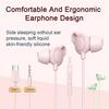 In-Ear Wired Earphones Noise Cancellation Super Comfortable Adjustable Mic Volume 3.5mm/Type-C HiFi Sound Earburds