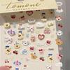 Dopamine Style Waterproof Animal, Bow & Cherry Nail Art Stickers for Kids