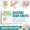 Силиконовый пластырь от шрамов 4смx150см Безболезненная лента для восстановления шрамов Удаляющая полоска для келоидных рубцов после кесарева сечения, хирургии, ожогов, акне Ролик Эффективный шрам