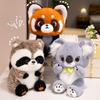 Simulation Koala Plush Toy Lesser Panda Sloth Plush Doll Animal Raccoon Plush Toy  Birthday Gift
