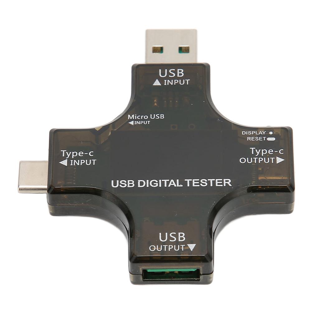 USB Тестер мощности USB C Тестер с цветным IPS цифровым экраном для зарядного устройства, питания, мобильного питания