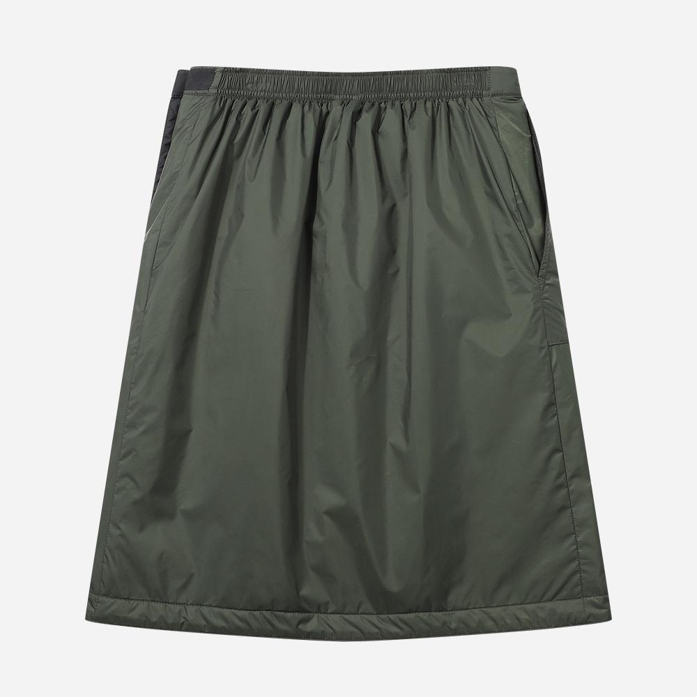 Diodi Reversible Quilted Padded Skirt - Khaki
