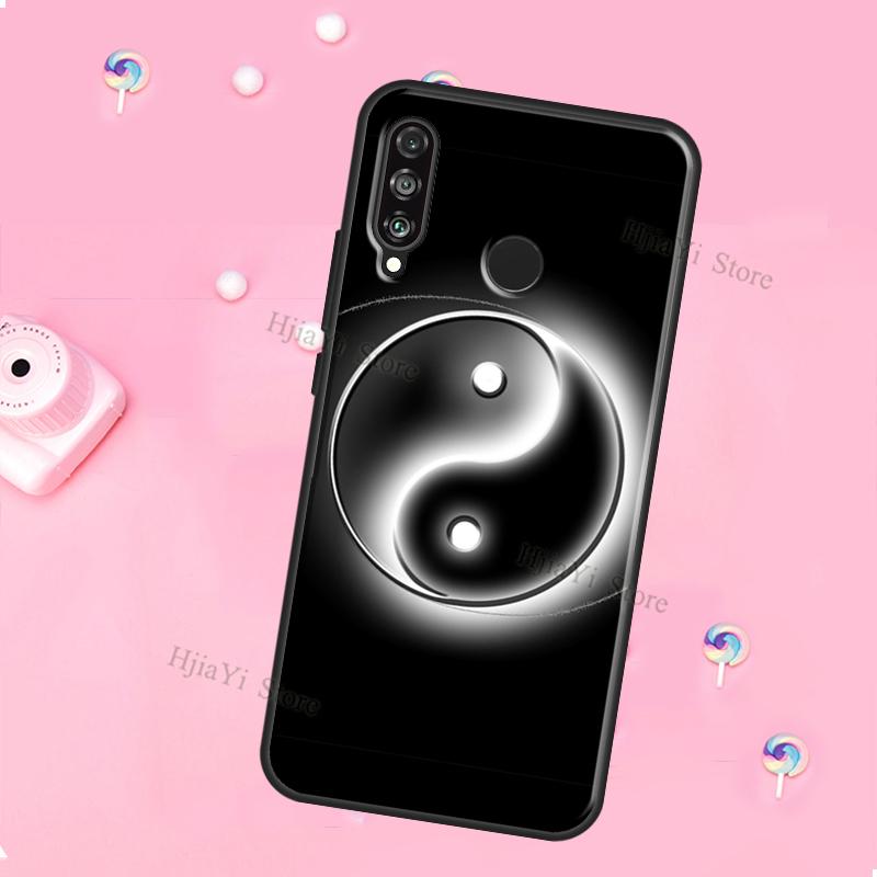 Чехол Yin Yang Черно-белый Для Huawei Honor Magic 5 Lite X8 X9 X8a X9a 50 70 P20 P30 P40 P50 P60 Pro P Smart 2019