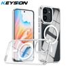KEYSION HD Прозрачный Магнитный Чехол для MagSafe для Redmi 15C 171мм Прозрачная Ударопрочная Задняя Крышка Телефона для Xiaomi POCO C85