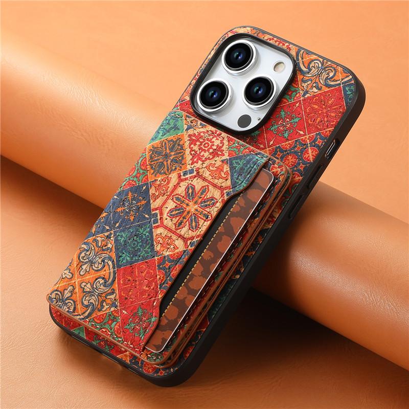 Кожаный магнитный чехол для телефона с изображением цветка для iPhone 16 16E 15 Pro Max 14 Plus 13 12 Pro 11 X XS XR 7 8 SE, задняя крышка с держателем для карт