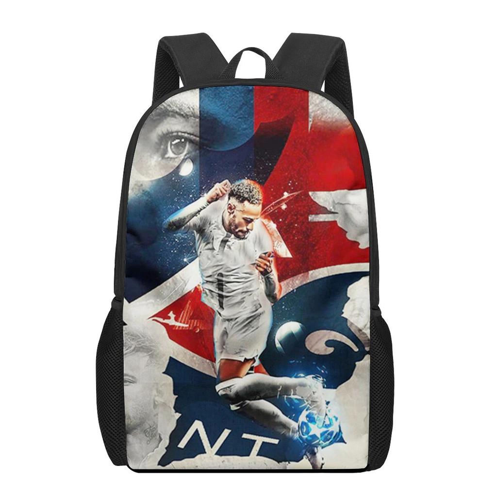 Тематический спортивный студенческий рюкзак Месси из дышащей ткани для начального образования