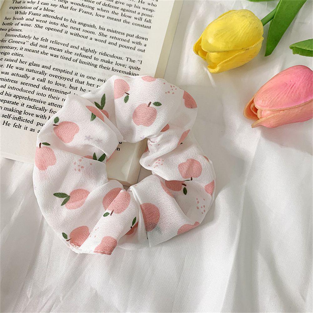 Girls Headwear Strawberry Hair Accessories Fruit Scrunchies Ponytail Holder Hairs Ties Hair Rope
