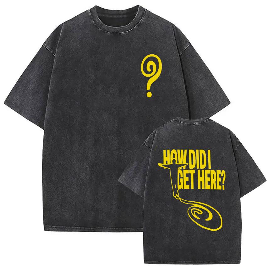 Louis Tomlinson How Did I Get Here Tour Retro Washed T Shirt Men Women Summer Clothing Fashion Cotton Short Sleeve Tshirt