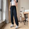 Gray Sweatpants Women's Spring and Autumn New Sweatpants New Loose and Thin Tied Feet Casual Harlan Pants
