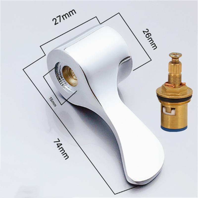 Faucet Handle Handle Dish Basin Shower Switch Dial Hot And Cold Water 40mm Spool Repair Parts bath and shower faucets