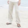 Men Casual Cotton Linen Wed Leg Thai Fisherman Loose Long Pant White Black Solid Color Autumn Summer M-3XL