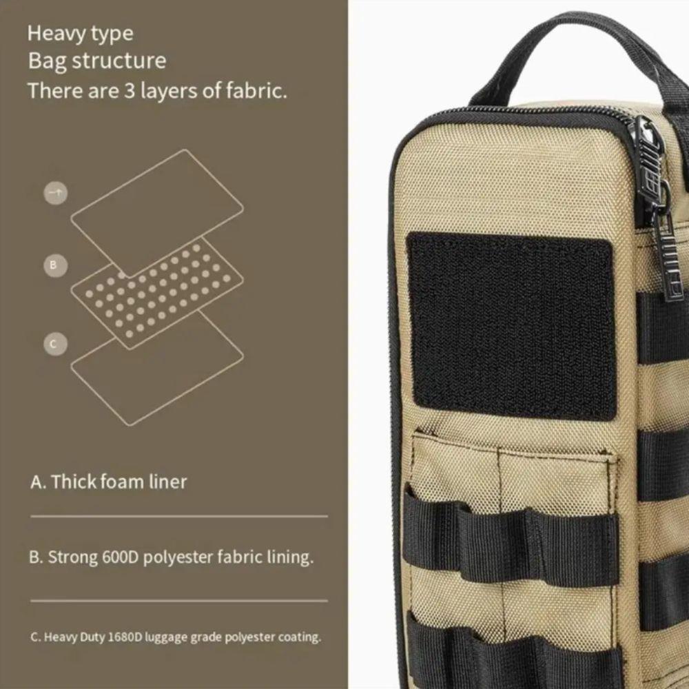 Heavy Duty Tool Bag Zipper Handle Portable Organizer Versatile Bag Zipper Case EDC Use