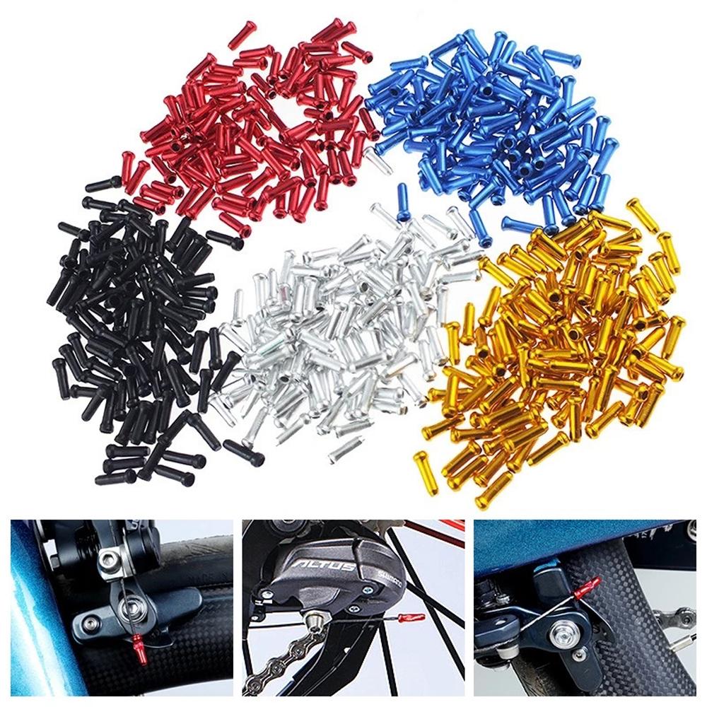Shift Cables Colorful Inner Cable Tips Cables End Caps Bicycle line tail cap Brake Shifter