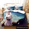 3D Print Anime Frieren Comfortable Duvet Quilt Cover Pillowcase Bedding Set Children Bedroom Decoration Home Textile
