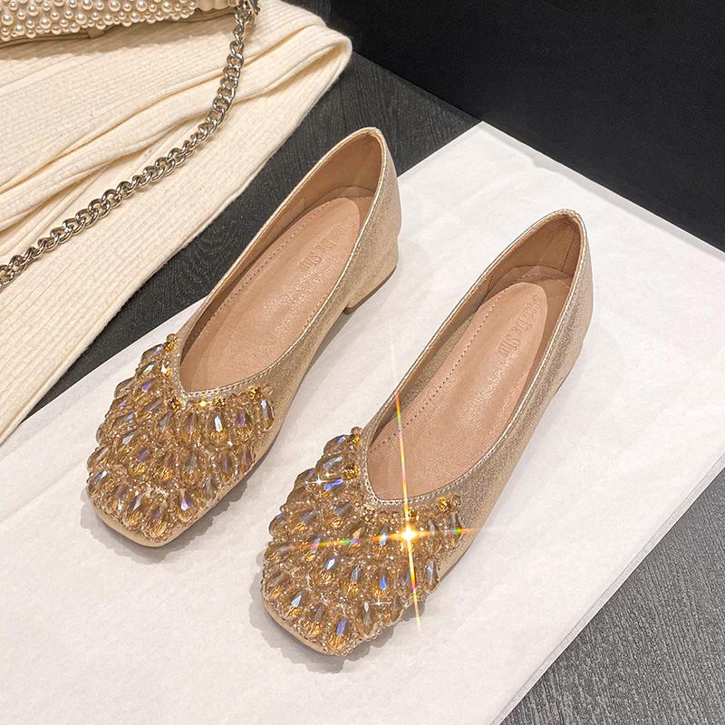 Высококачественные женские туфли со стразами, 3 см, низкий каблук, женские туфли в стиле ретро «Мэри Джейн», удобные женские туфли-лоферы