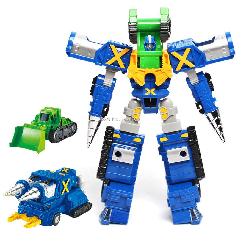 2 В 1 Робот-трансформер Carbot в Машину Игрушки Фигурки Трансформирующаяся Машина Инженерный Грузовик Транспортное средство Игрушка