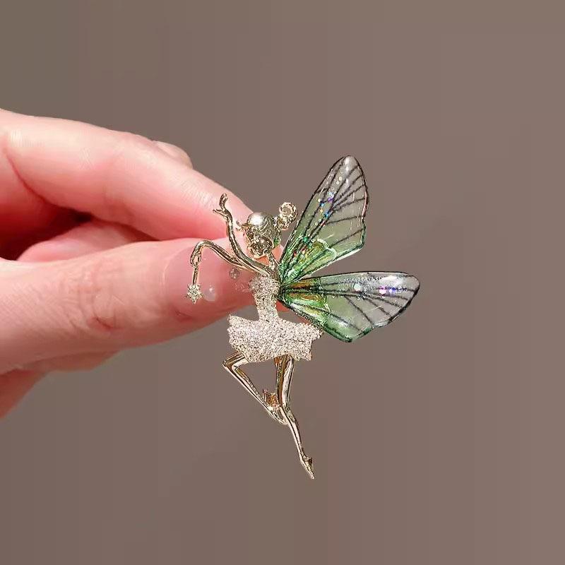 Легкая роскошная брошь-бабочка в виде феи, высококачественная женская антибликовая пряжка, аксессуары для корсажного костюма Niche Design