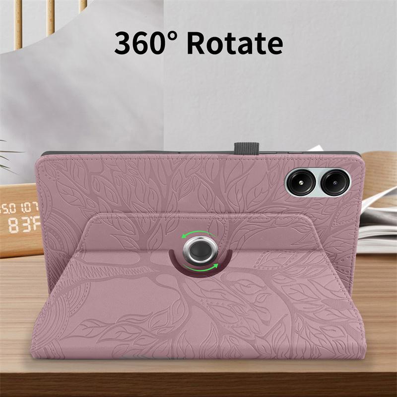 Стильный тисненый чехол-книжка с подставкой 360° для Xiaomi Redmi Pad 2 Pro, 12,1 дюйма