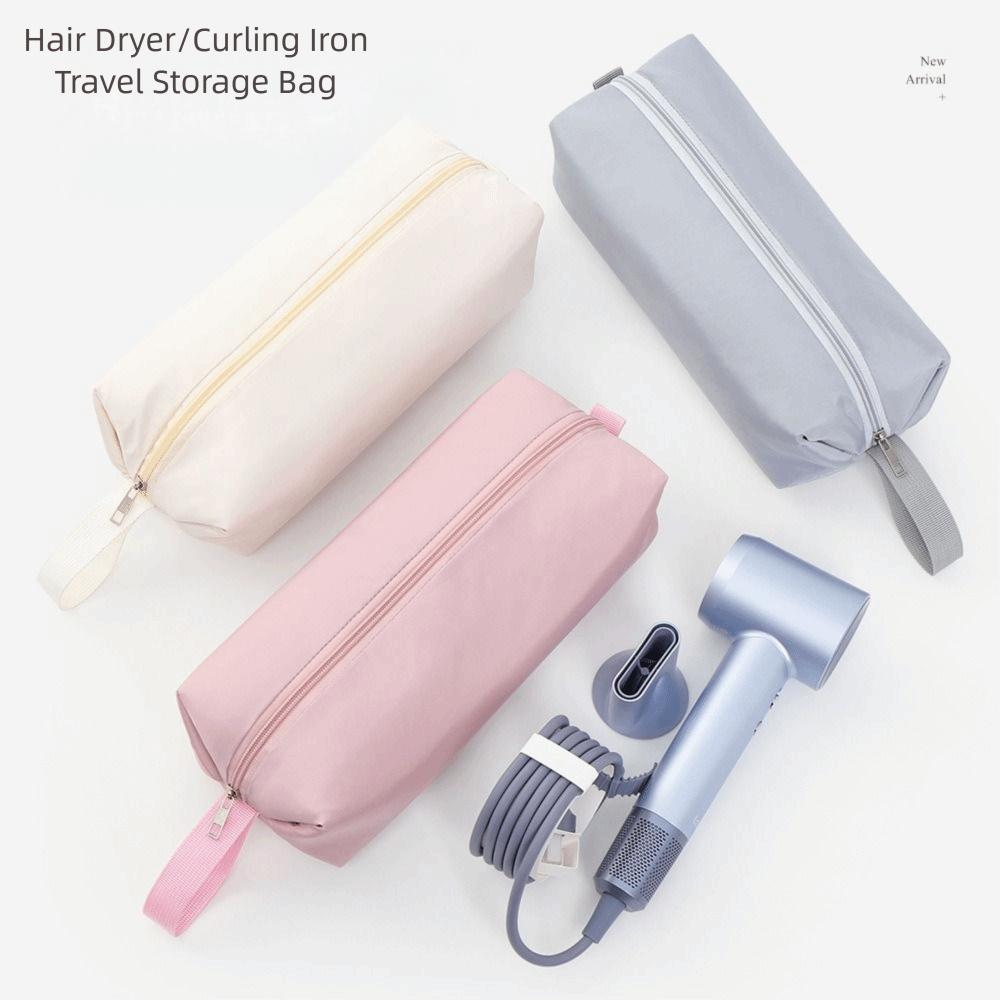 Large Capacity Hair Dryer Bag Solid Color Travel Carrying Case Hair Dryer Case For Airwrap Styler